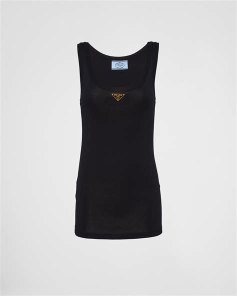 prada blue shirt women|Prada tank top women.